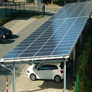 Commercial Module solar Energy Panel Racking Systems Car Parking Lot